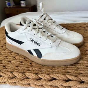 Reebok Womens Cream and Black Sneakers
